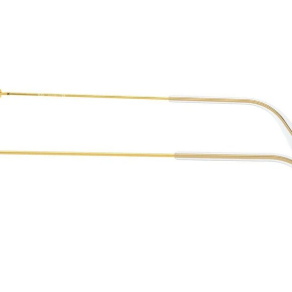 Ray-Ban Caravan Green Lenses Gold Frame Unisex Sunglasses RB3136 001-58 - Picture 8 of 10